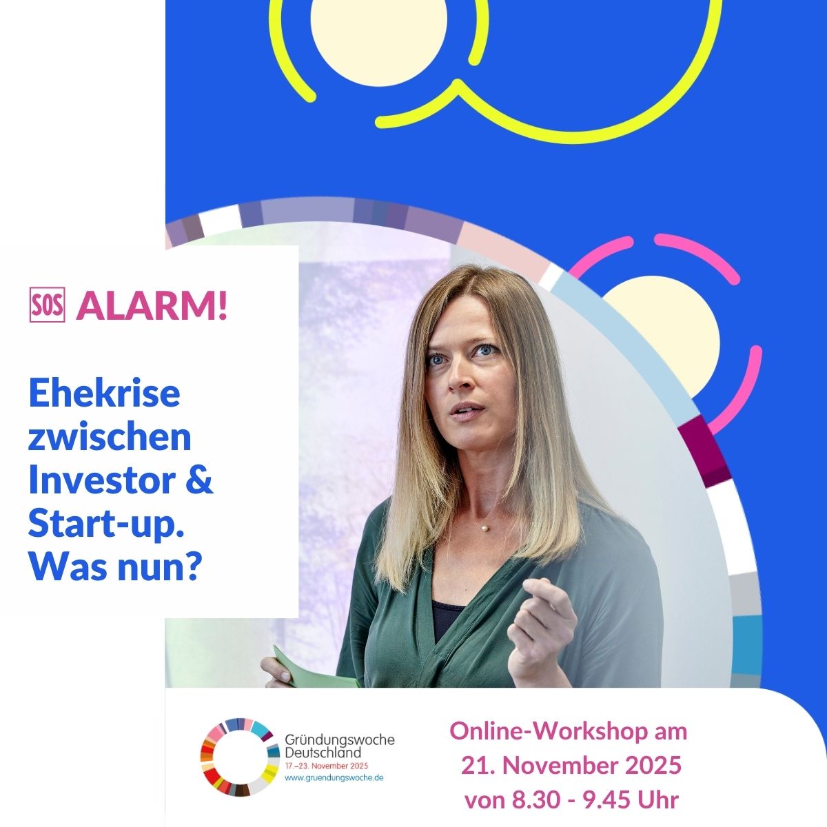 Investor-Start-up-Konflikt lösen – Online-Workshop am 21.11.2025